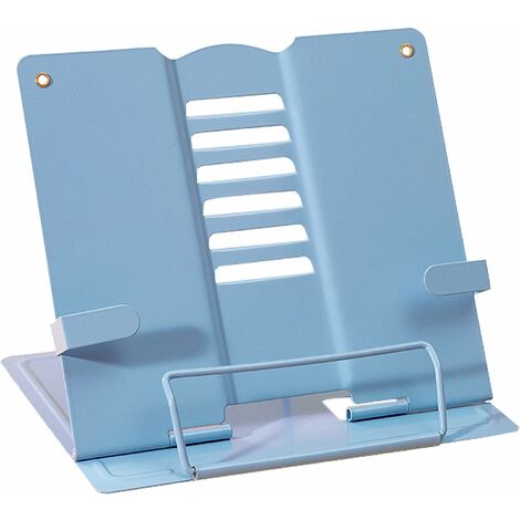 Support de Lecture en Métal, Support de Livre Pliable en Antidérapant Réglable, 6 Hauteurs Réglables, Porte Livre pour Bureau, Cuisine, Chambre d'enfant, Book Stand, Pupitre de Lecture (Rose)