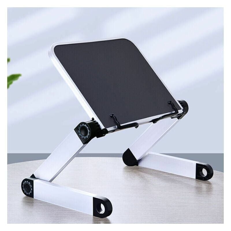 SNQ - Support de lecture noir plateau support inclinable réglable 360 hauteur et angle réglables pupitre repose-livre pliable portable pour la