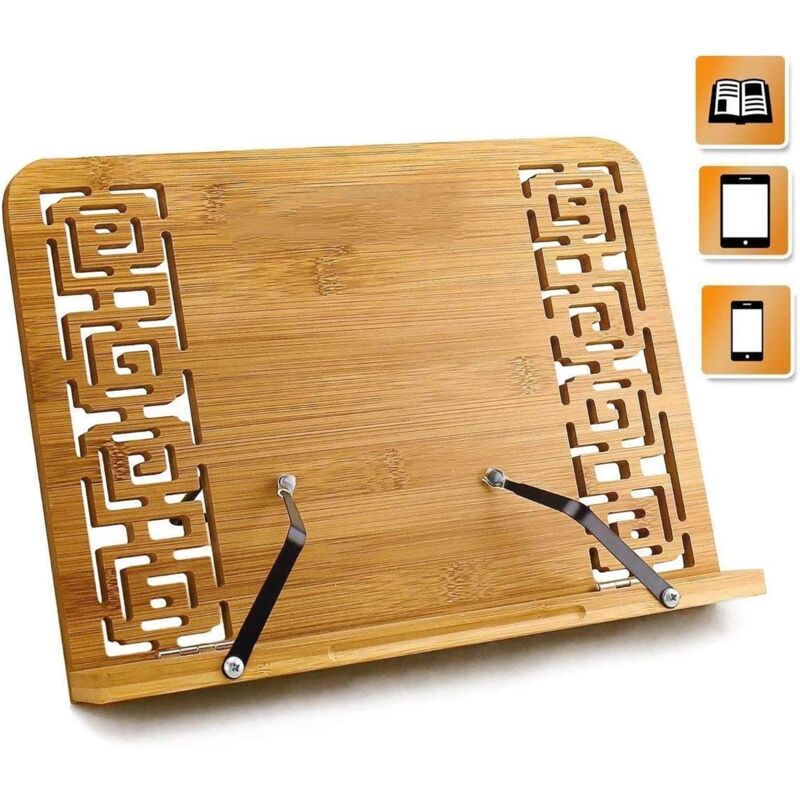 Hyy Ar - Support de lecture, réglable à 5 degrés et pliable pour Ipad, Tablet-