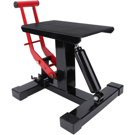 Support de levage hydraulique pour moto, hauteur réglable, capacité de 330lb, pour l'entretien et la réparation tout-terrain