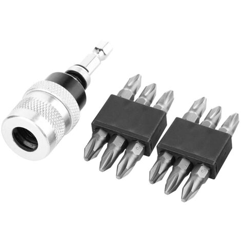 Support de limiteur de profondeur de vis réglable avec 12 embouts de tournevis cruciformes PH2
