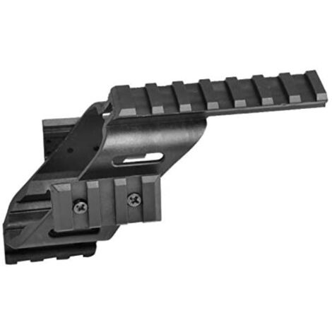 Support de lumière laser universel pour lunette de visée avec quad 7/8" Weaver et rail Picatinny pour Glock 17 (noir)-BISBISOUS