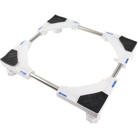 Support de Machine à Laver, Support Universel de Tapis de Support de Support de Base Fixe résistant réglable d'amortissement antirouille pour réfrigérateur sécheur(4 Pieds)