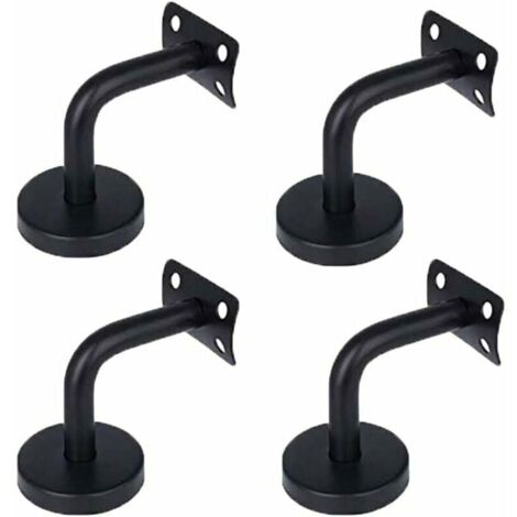 Support de Main Courante, 4 Pièces Support de Main Courante en Acier Inoxydable pour Support de Couloir de Main Courante de Mur Intérieur de Grenier Main Courante d'Escalier (60 X 60mm)