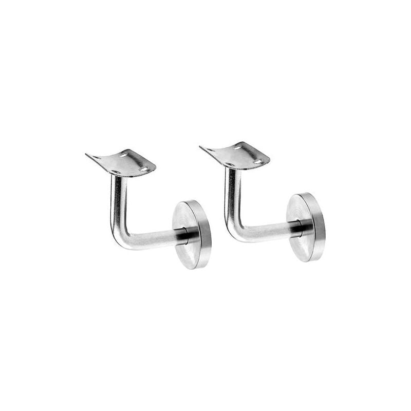 SNQ - Support de main courante 5 pièces, support de main courante noir, support de main courante accessoires de support mural de main courante en