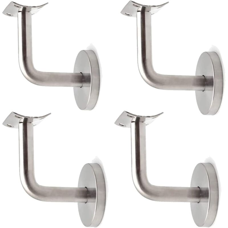 S-giant - Support De Main Courante, Support De Main Courante En Acier Inoxydable, Fixation De Main Courante, Pour Support Mural De Rampe En Bois Avec
