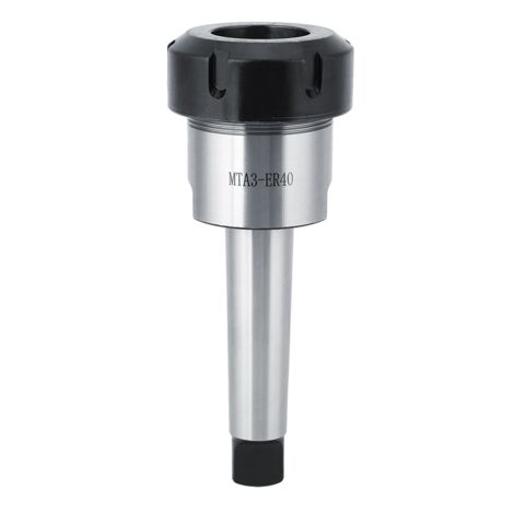 Support de mandrin à pince conique Morse MTA3 ER40UM en acier au carbone pour fraiseuse de tour 3-26mm