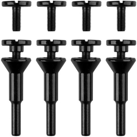 Support de mandrin de montage pour meule à tronçonner, trous de 3/8" et 1/4", lot de 4, pour meuleuse à matrice, accessoires, forets