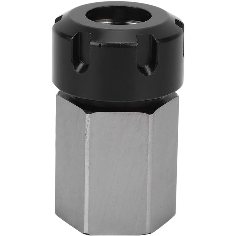 Shining House - Support de Mandrin de Pince Hexagonale de Bloc de Pince Er25, Pince Hexagonale Er Haute Résistance en acier au Carbone argenté Pour