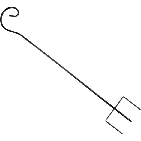 Support de mangeoire à oiseaux amovible en forme de crochet de berger pour jardin, 81,5 cm, 4