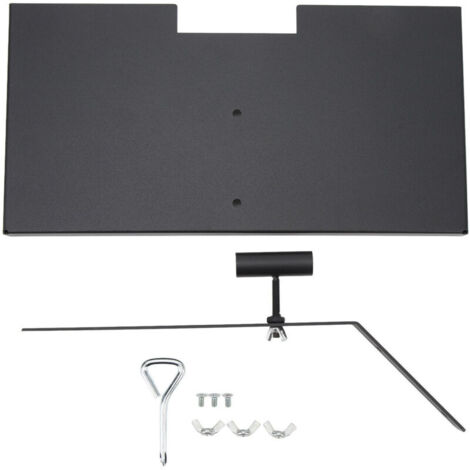 Support de marqueur funéraire en fer anti-décoloration assemblage facile finition mate trou de drainage support de plaque commémorative pour proches et animaux de compagnie
