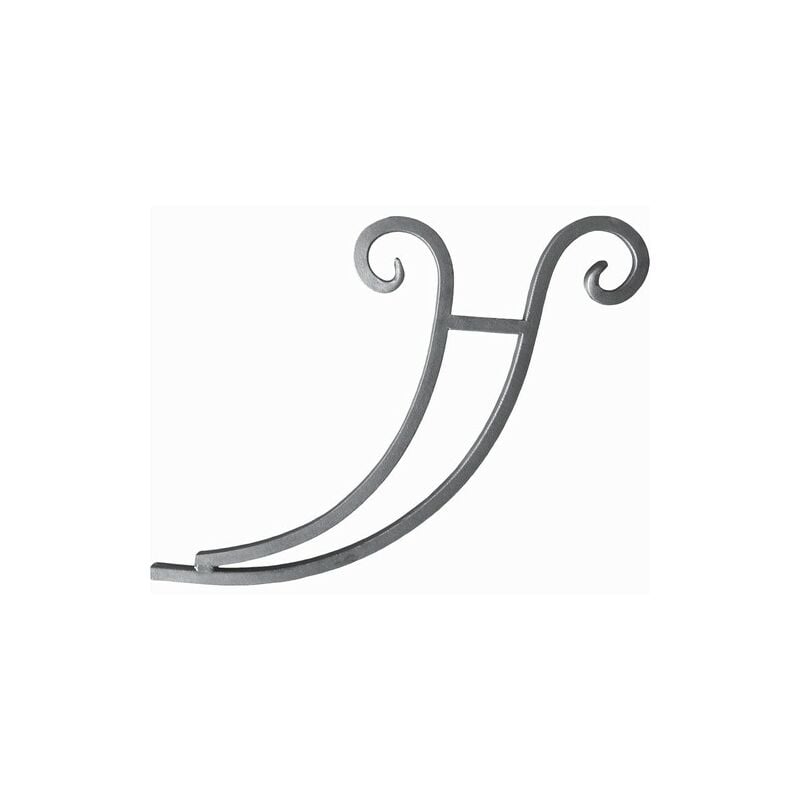 Support de marquise en volute - Hauteur 380mm Largeur 480mm en carré de 20mm - Fer forgé - à souder Deco Fer Forge