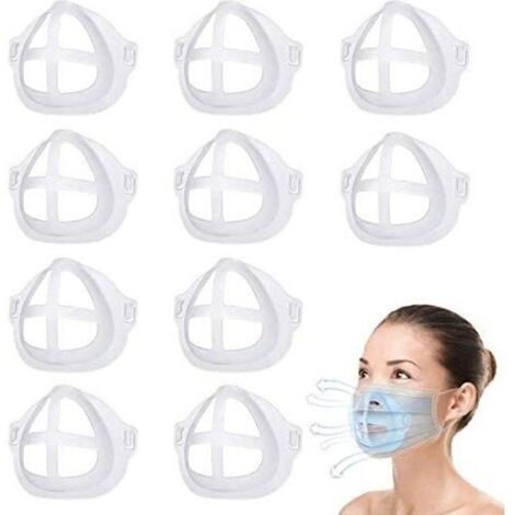Support de Masque - Non spécifié - 10 PCS - Silicone Doux - Lavable - Réutilisable