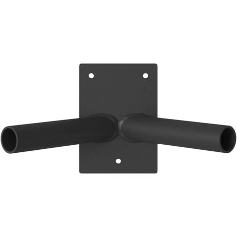Support de mât de drapeau Noir 11.5 x 7.5 cm Acier CFW41931
