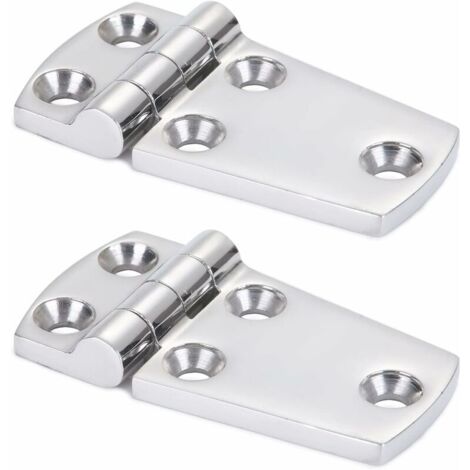Support de matériel Porte Charnière Acier À toute épreuve Charnière de bateau en acier Cabinet Plateforme Charnière en acier inoxydable Marin Garage SUS316 2pcs 38 mm x 71 mm
