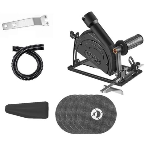 Support de Meuleuse D'angle en Métal, Support de Meuleuse Réglable à 45 °, Couvercle de Bouclier de Machine de Découpe pour les Projets de Bricolage Ordinaires (5× Lame de scie