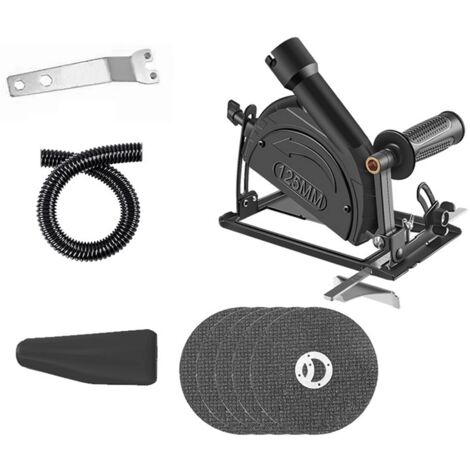 Support de Meuleuse D'angle en Métal, Support de Meuleuse Réglable à 45 °, Couvercle de Bouclier de Machine de Découpe pour les Projets de Bricolage Ordinaires (5× Lame de scie