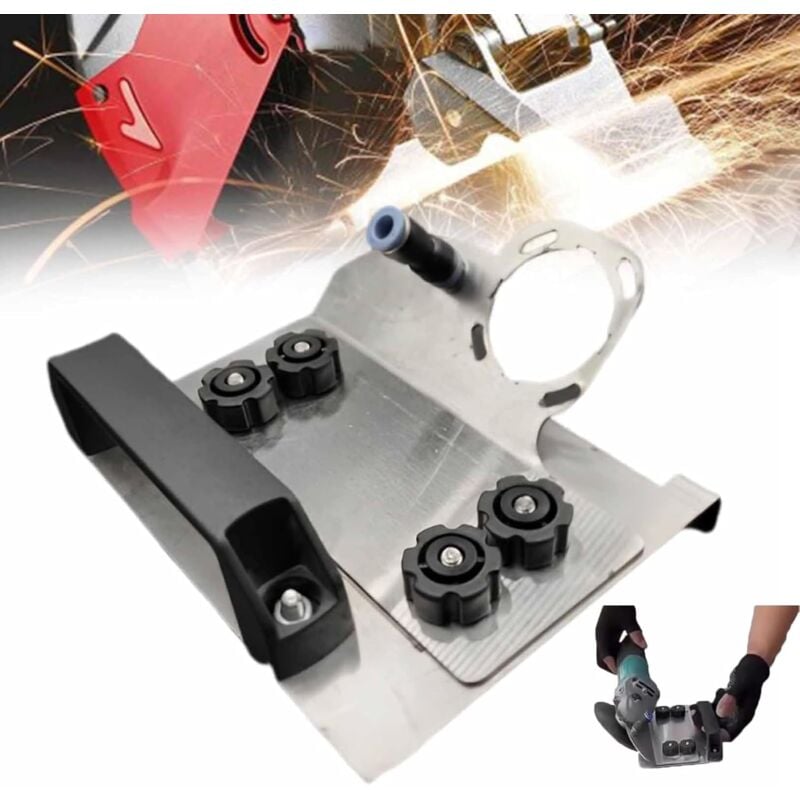 Coocheer - Support De Meuleuse D'angle Pour Coupe De Chanfrein à 45 ° De Carrelage, Support De Meuleuse D'angle Réglable, Support De Coupe Spécial,