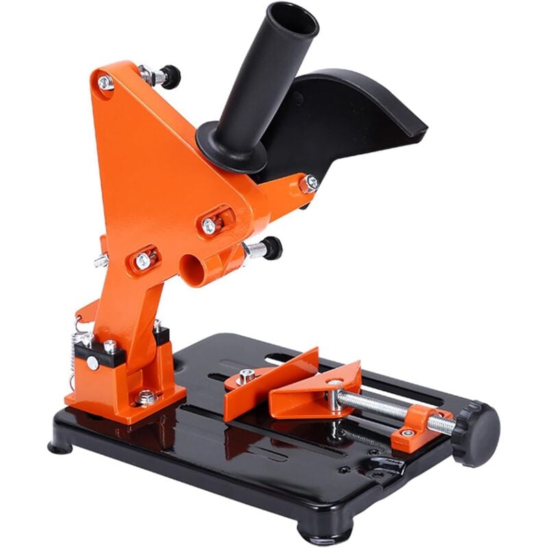 Support de meuleuse d'angle réglable à 45 °, en alliage d'aluminium, support multifonction pour meuleuse d'angle de 115 à 125 mm, idéal pour la coupe