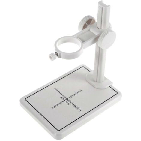 Support de microscope avec échelle réglable, blanc