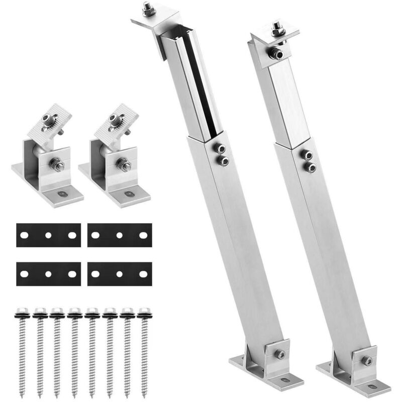 Gbly - Support de module solaire électrique de balcon 36-68CM Ensemble réglable Support de panneau solaire pour panneau solaire 100W-400W Support de