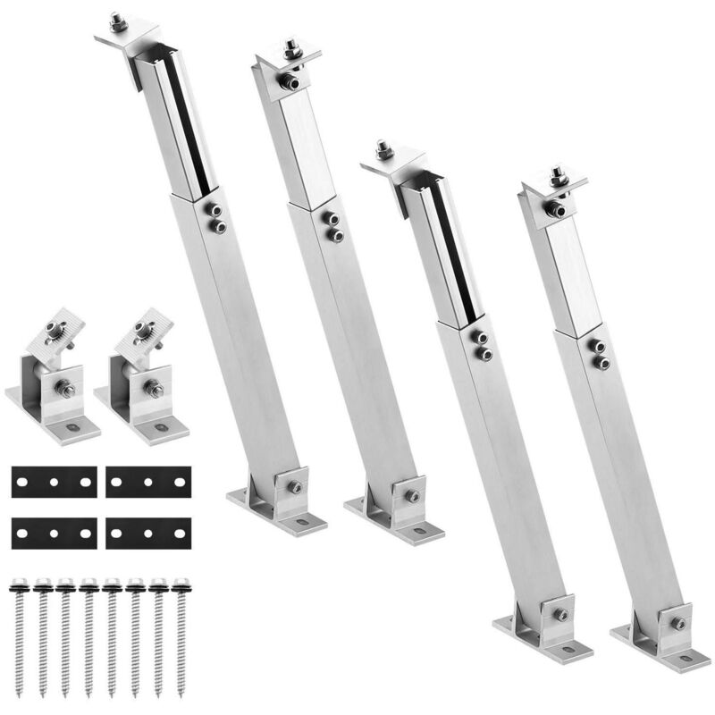 Gbly - Support de module solaire électrique de balcon 36-68CM Ensemble réglable Support de panneau solaire pour panneau solaire 100W-400W Support de