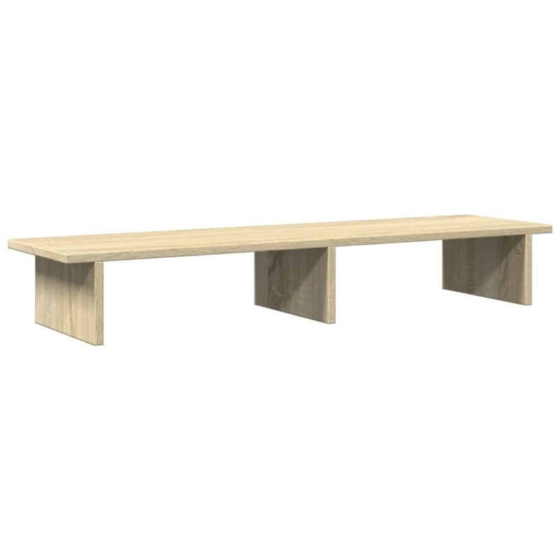 Support de moniteur chêne sonoma 100x27x15 cm bois d'ingénierie vidaXL