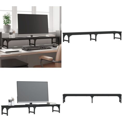 uyoyous Support de moniteur en bambou - Support pour écran PC en bois