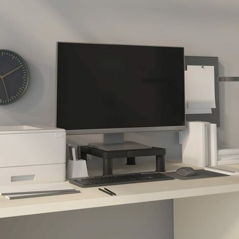 YAOHUOO Grand rehausseur TV de 114,3 cm pour TV de 32 à 60 pouces, étagère  de table avec pieds en acier, support double moniteur pour bureau à  domicile, marron rustique : : Maison