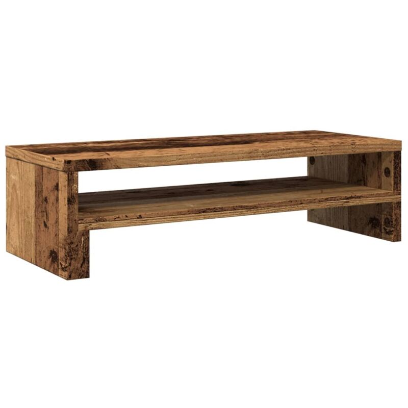 Support de moniteur vieux bois 54x22x15 cm bois d'ingénierie vidaXL