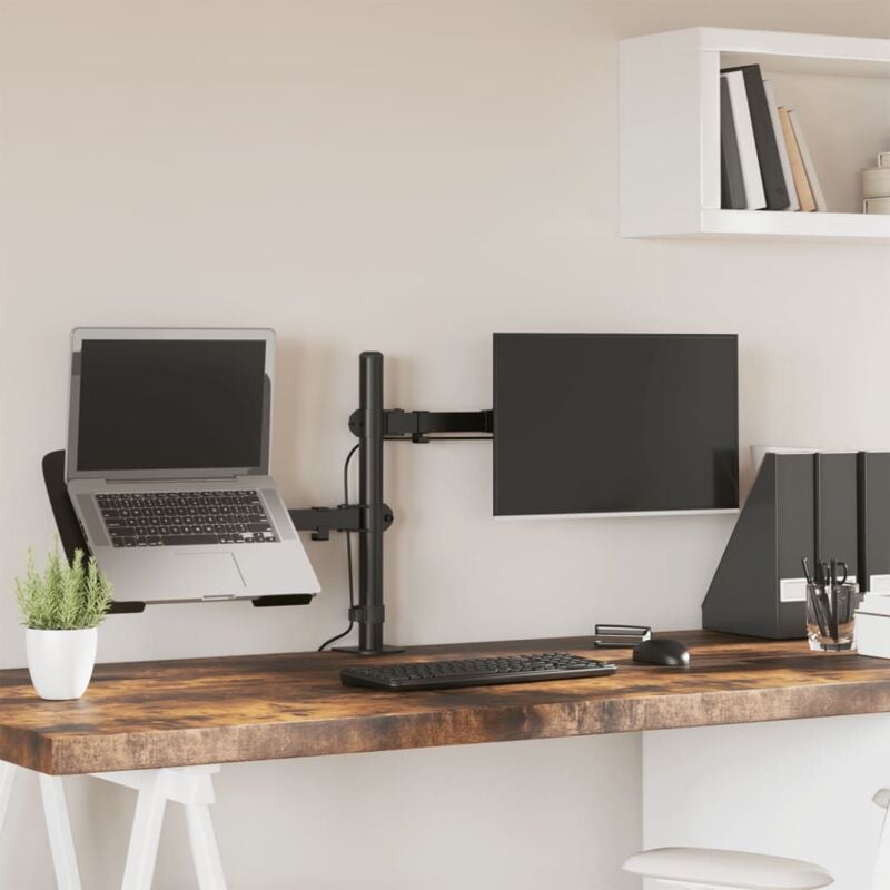 Vidaxl - Support de moniteur noir acier vesa 75/100 mm