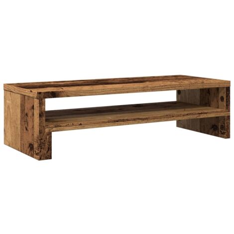 Support de moniteur  Support d'écran vieux bois 54x22x15 cm bois d'ingénierie CFW83014