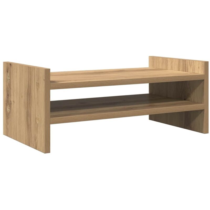 Support de moniteur chêne artisanal 50x27x20 cm bois ingénierie vidaXL
