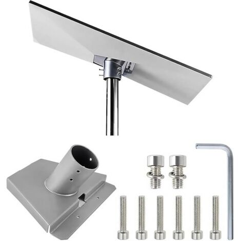 Support de Montage Compatible avec Starlink Mini Gen 3, Kit Complet pour Antenne Satellite pour Starlink - Inclut Support Plat Standard V3 et Accessoires de Fixation