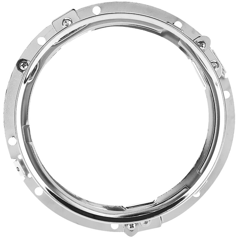 Support de montage d'anneau rond de phare de voiture de 7 pouces pour Jeep Wrangler (argent)