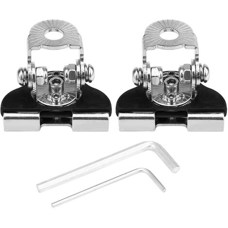 Support de montage de barre lumineuse LED, 2 pièces capot de voiture universel en acier inoxydable support de lampe de travail LED support de montage de lampe de travail hors route