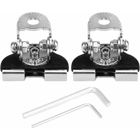 Support de montage de barre lumineuse LED, 2 pièces capot de voiture universel en acier inoxydable support de lampe de travail LED support de montage de lampe de travail hors route