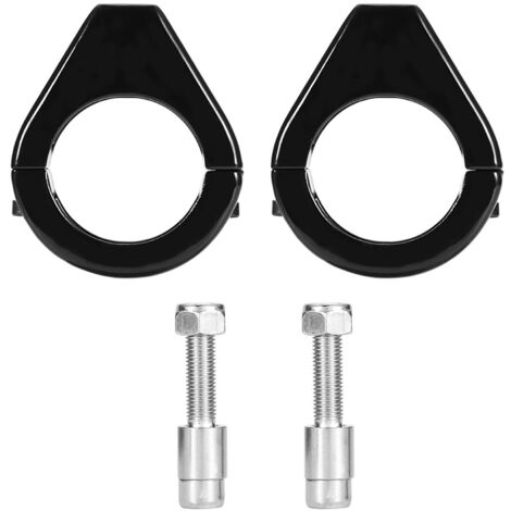 Support de montage de clignotant modifié pour moto en alliage d'aluminium, pinces de fourche de 41mm, noir