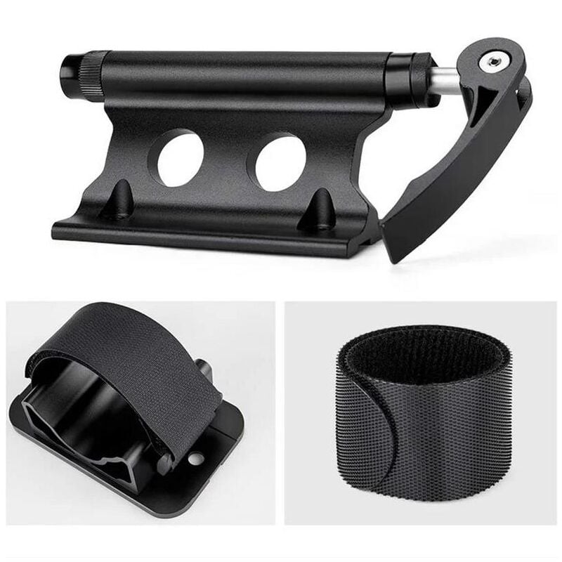Support de montage de fourche de vélo, support de montage de fourche de vélo en alliage d'aluminium avec tige à dégagement rapide, porte-bagages à
