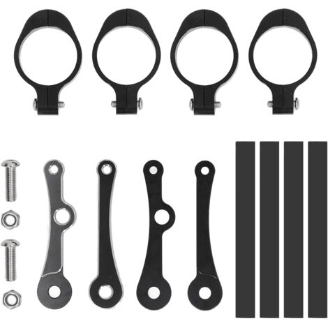 Support de Montage de Phare, Pince de Phare de Fourche Réglable en Aluminium pour Moto