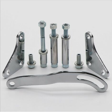 Support de montage de pompe de direction assistée chromé SBC SWP LWP Saginaw GM SB pour Chevrolet 350-dontodent