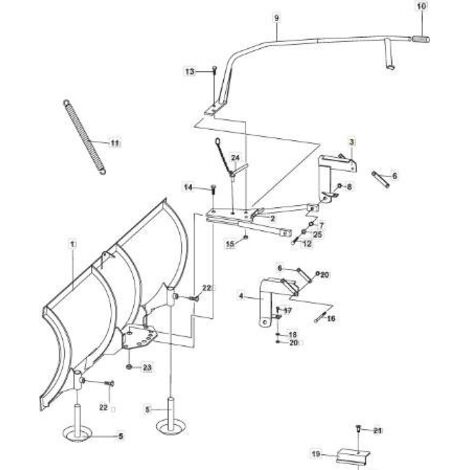 SUPPORT DE MONTAGE DROIT ORIGINAL STIGA - 1319-1950-01