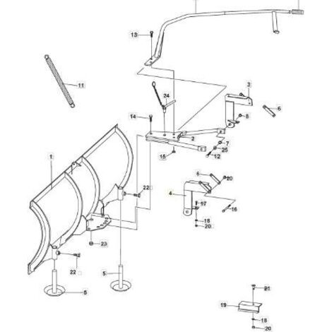 SUPPORT DE MONTAGE GAUCHE ORIGINAL STIGA - 1319-1951-01