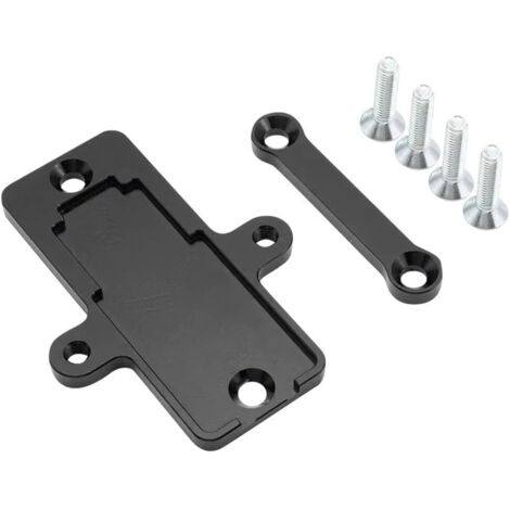 Support de montage pour capteur de teneur en carburant en alliage d'aluminium pour modèles Continental et FlexFuel, compatible avec AEM, VDO, NTK, 93,7 x 70 x 38 mm