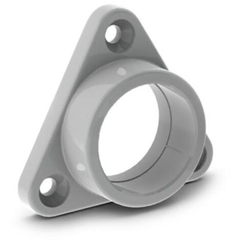 SUPPORT DE MONTAGE POUR PROFILÉ POUR RUBAN LED ALU-ROUND - ABS - POUR ARMOIRE - GRIS VELLEMAN MC-R2