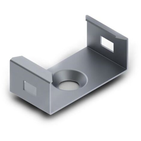 SUPPORT DE MONTAGE POUR PROFILÉ POUR RUBAN LED SLIMLINE LARGEUR 8 MM - ACIER À RESSORT - ARGENT VELLEMAN MC-SLW8-STEEL