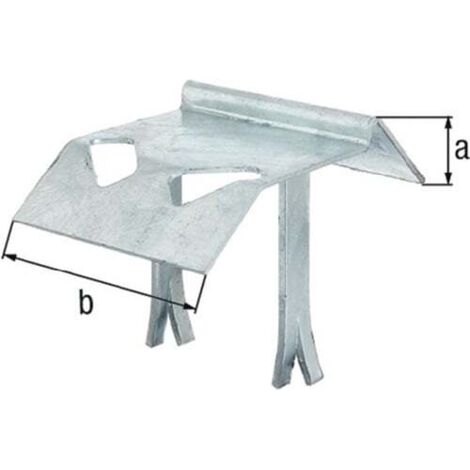 Support de montage type 321 STA TZN avec griffes murales soudées, 125 mm