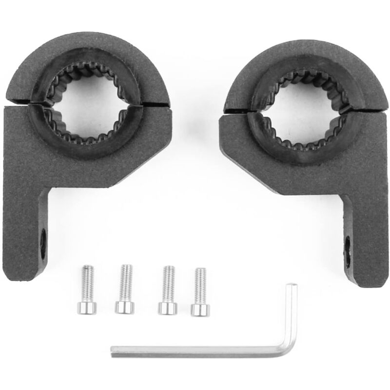 Support de montage universel pour lampe de travail - 25 mm - 30 mm - Support de fixation pour feux antibrouillard, pare-buffles, pare-chocs, pour