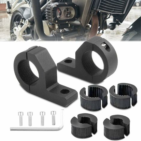 DPRSTON Support de montage universel pour lampe de travail - 25 mm - 30 mm - Support de fixation pour feux antibrouillard, pare-buffles, pare-chocs, pour véhicules tout-terrain, voiture, camion, moto