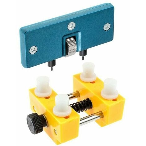 Support de Mouvement de Montre Réparation d'Horloger - 2 Pcs Ouvre-Montre Réglable Retour Case Press Closer Removal Tool Kit de Réparation de Montre Remover Bracket Tool
